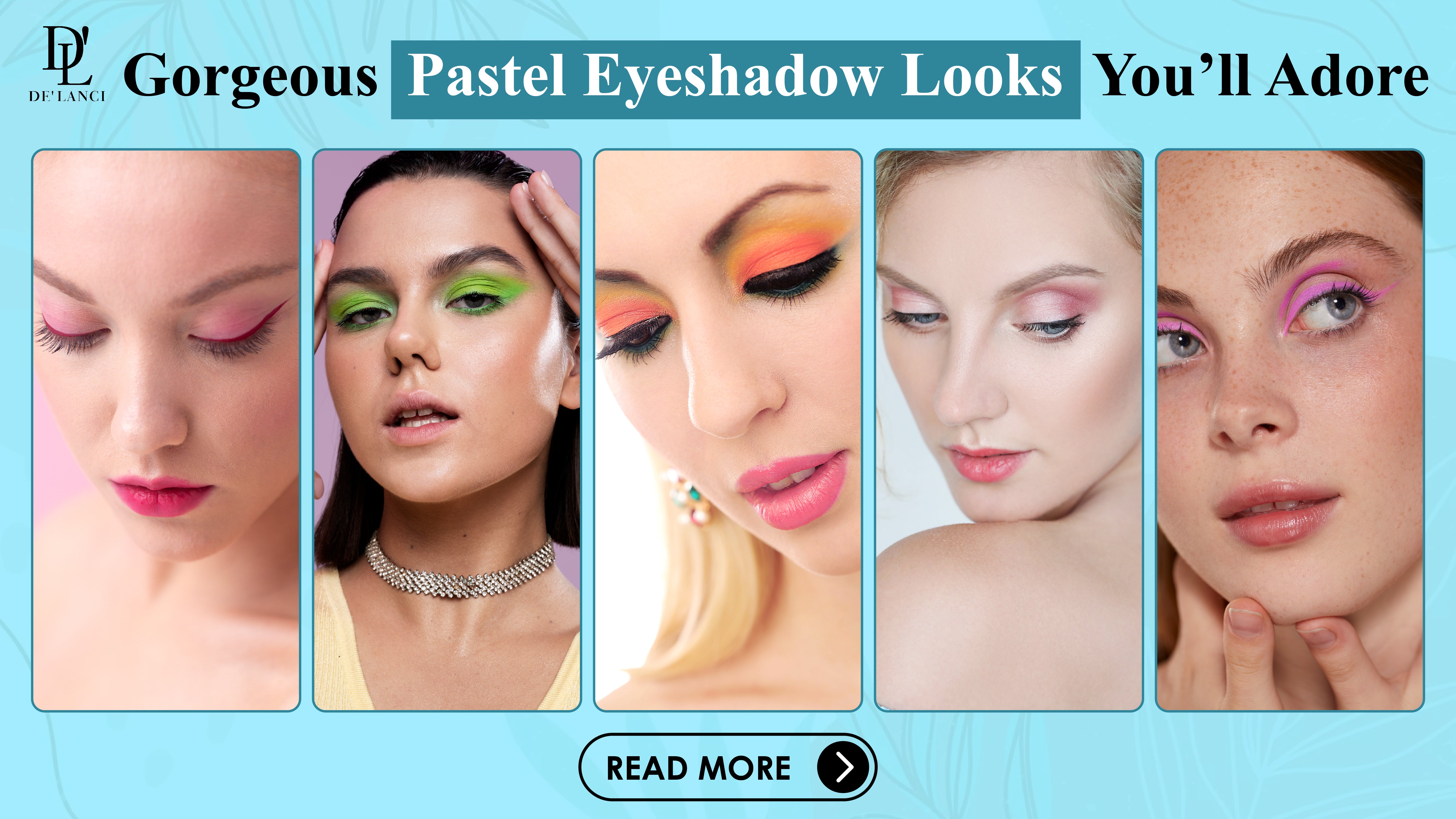 47 Cute Makeup Looks to Recreate : Pastel Eyeshadow Makeup Look