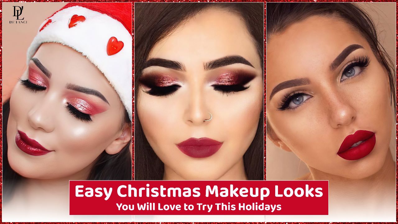 10+ Easy Christmas Makeup Looks You Will Love to Try This HolidaysDE