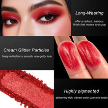 Load image into Gallery viewer, Cream Shimmer Eyeshadow Red 02#