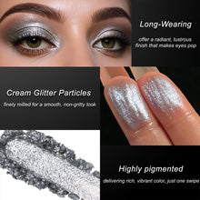 Load image into Gallery viewer, Cream Shimmer Eyeshadow Silver 05#