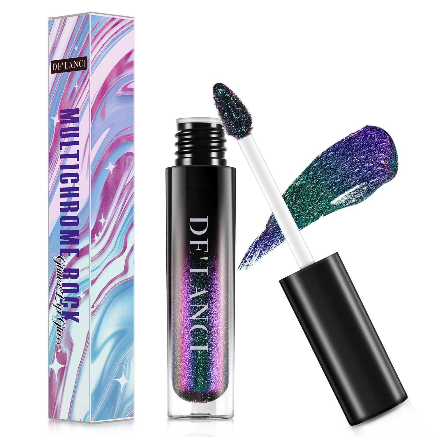 DE'LANCI Chameleon Lip Gloss - 05 Peacock Green-DE'LANCI – De