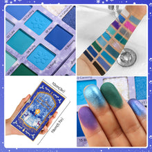Load image into Gallery viewer, DE&#39;LANCI 18 Colors Christmas Eyeshadow #Blue

