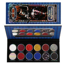 Load image into Gallery viewer, DE'LANCI Circus Nightmare 12-Color Red & Blue Eyeshadow Palette