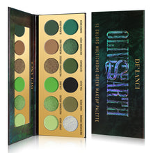 Load image into Gallery viewer, DE‘LANCI Olive Earth 12 Colors Multichrome Green Makeup Palette
