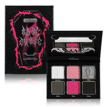 Load image into Gallery viewer, Afflano Rose Curse 6 Colors Black Pink Makeup Palette