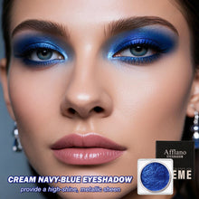 Load image into Gallery viewer, Cream Shimmer Eyeshadow Navy Blue 04#