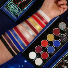 Load image into Gallery viewer, DE'LANCI Circus Nightmare 12-Color Red & Blue Eyeshadow Palette