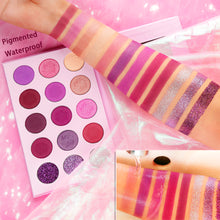 Load image into Gallery viewer, DE'LANCI 15 Color Purple Eyeshadow Palette-DE'LANCI
