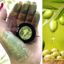 Load image into Gallery viewer, DE'LANCI Rainbow Multichrome Chameleon Eyeshadow  #2F Olive Yellow-DE'LANCI