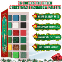 Load image into Gallery viewer, DE&#39;LANCI 18 Colors Christmas Eyeshadow # Green
