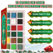 Load image into Gallery viewer, DE'LANCI 18 Colors Christmas Eyeshadow # Green-DE'LANCI