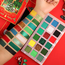 Load image into Gallery viewer, DE'LANCI 18 Colors Christmas Eyeshadow # Green-DE'LANCI