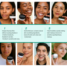 Load image into Gallery viewer, Cleansing Balm Makeup Remover - Deep Clear Afflano Makeup Melting Cleansing Balm with Natural Oil for Waterproof Eye Face Lip Heavy Make up, Gentle Moisturized Cleanser for Sensitive Skin, Vegan, 2Pcs