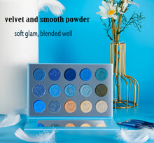 Load image into Gallery viewer, DE'LANCI 15 Color Space Blue Eyeshadow Palette-DE'LANCI