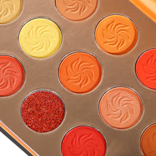 Load image into Gallery viewer, DE'LANCI Orange Eyeshadow Palette 15 Colors-DE'LANCI
