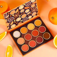 Load image into Gallery viewer, DE'LANCI 12 Colors Sweet Orange Eyeshadow Palette-DE'LANCI