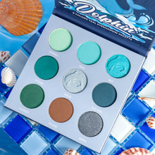 Load image into Gallery viewer, DE’LANCI 9 Colors Dolphin Teal Eyeshadow Palette-DE'LANCI