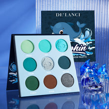 Load image into Gallery viewer, DE’LANCI 9 Colors Dolphin Teal Eyeshadow Palette-DE'LANCI