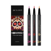 Load image into Gallery viewer, DE‘LANCI LA CATRINA 3 Color /set Glitter Liquid Eyeliner-DE'LANCI