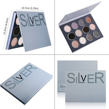 Load image into Gallery viewer, DE&#39;LANCI 12 Colors Silver Smokey Eyeshadow Palette
