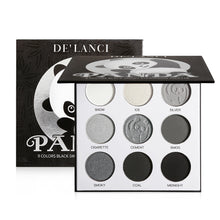 Load image into Gallery viewer, 9 Colors Panda Black Grey Eyeshadow Palette
