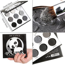 Load image into Gallery viewer, 9 Colors Panda Black Grey Eyeshadow Palette-DE'LANCI