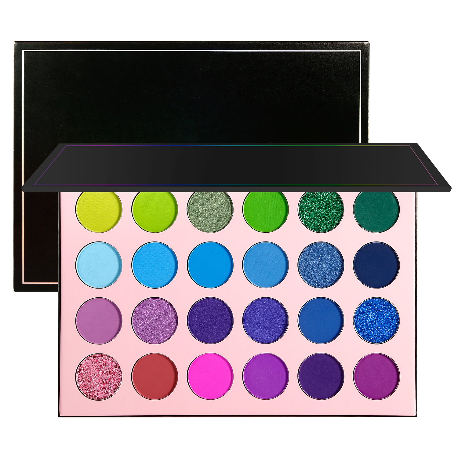 アイシャドウ BBA Palette & LILA Palette Delanci Hawaii Blueberry Purple Eyeshadow Palette-DE'LANCI