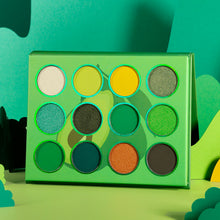 Load image into Gallery viewer, Avocado Green Eyeshadow Palette 12 Colors DE’LANCI