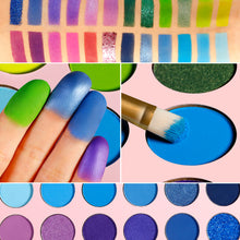 Load image into Gallery viewer, DE'LANCI Glaze Sandrlarm NEW PURPLE BLUE EYESHADOW PALETTE-24 COLOR-DE'LANCI