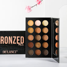 Load image into Gallery viewer, DE'LANCI 15 Color Nude Bronzed Eyeshadow Makeup Pallete