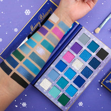Load image into Gallery viewer, DE&#39;LANCI 18 Colors Christmas Eyeshadow #Blue
