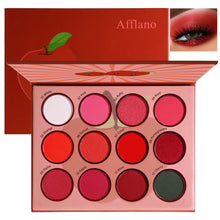 Load image into Gallery viewer, DE'LANCI 12 Red Apple Eye Shadow Palette
