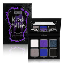 Load image into Gallery viewer, Afflano Witch Poison 6 Colors Black Purple Makeup Palette
