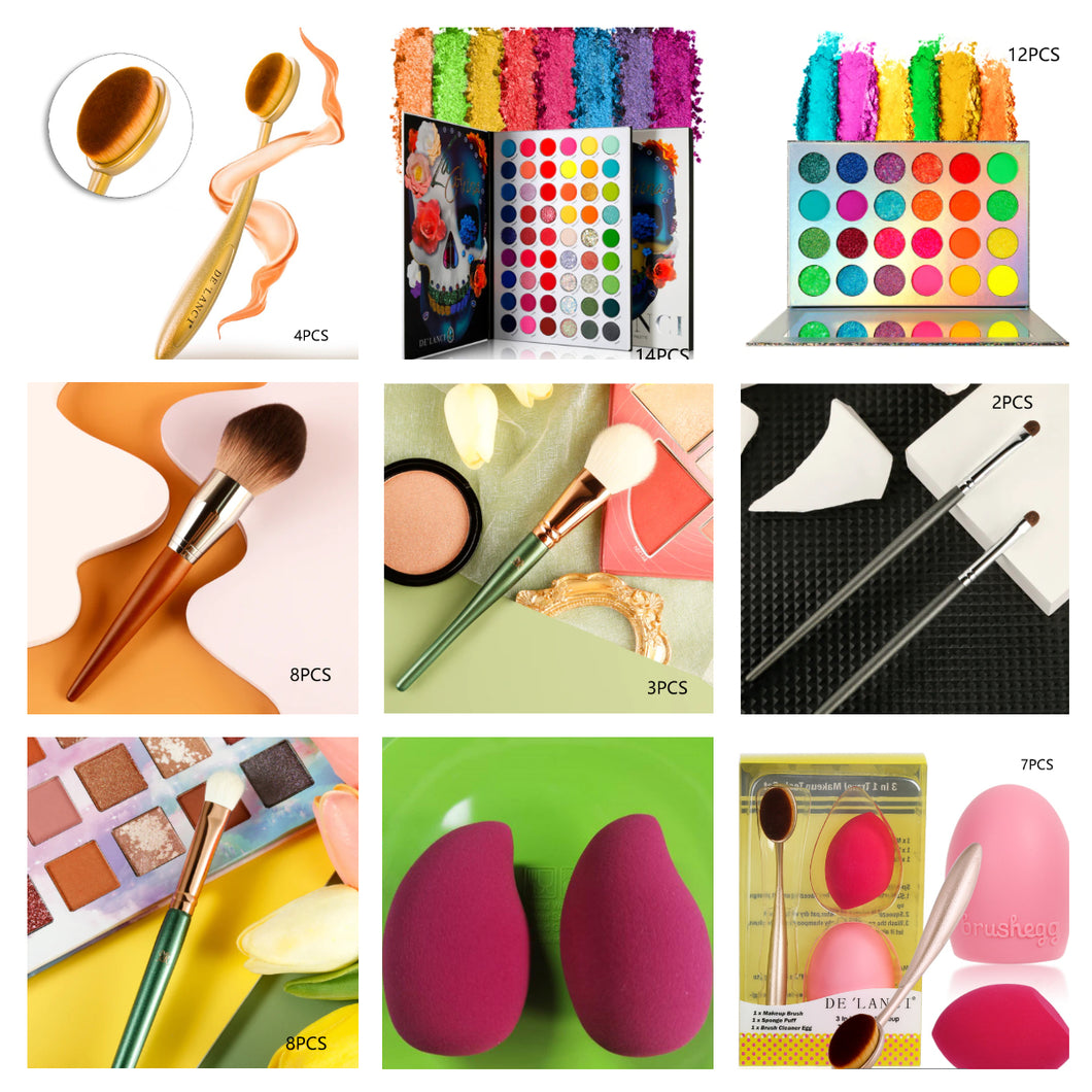 DE'LANCI Makeup Set 50pcs With Free Shipping-DE'LANCI