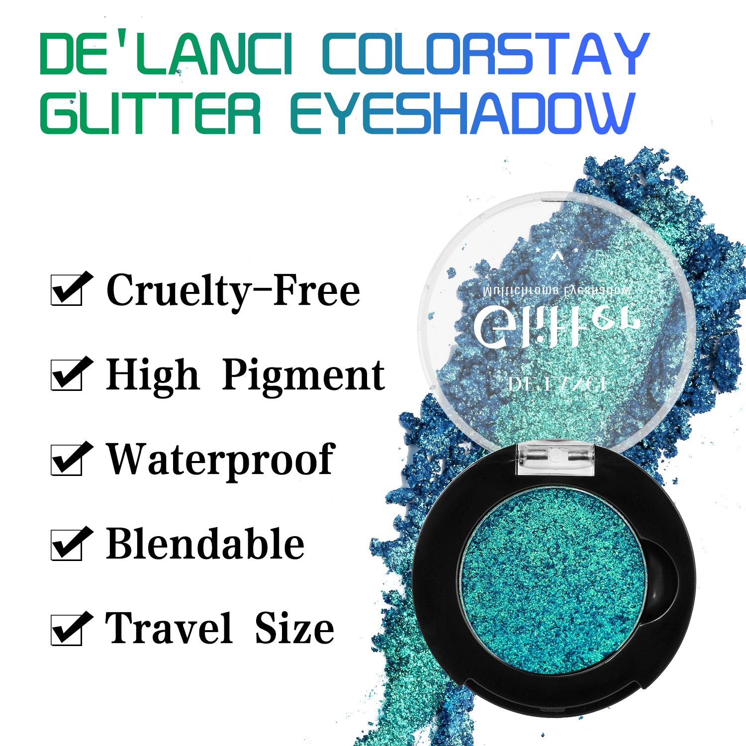 DE'LANCI Rainbow Multichrome Chameleon Eyeshadow #3B – De'lanci Beauty