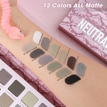 Load image into Gallery viewer, All Matte Nude Neutral Eyeshadow Palette 12 Colors
