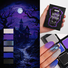 Load image into Gallery viewer, Afflano Witch Poison 6 Colors Black Purple Makeup Palette
