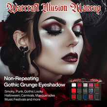 Load image into Gallery viewer, DE´LANCI Warcraft Illusion 15 Colors Red Black Eyeshadow
