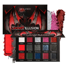 Load image into Gallery viewer, DE´LANCI Warcraft Illusion 15 Colors Red Black Eyeshadow
