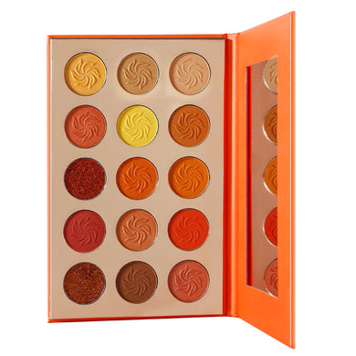 orange and yellow eyeshadow palette