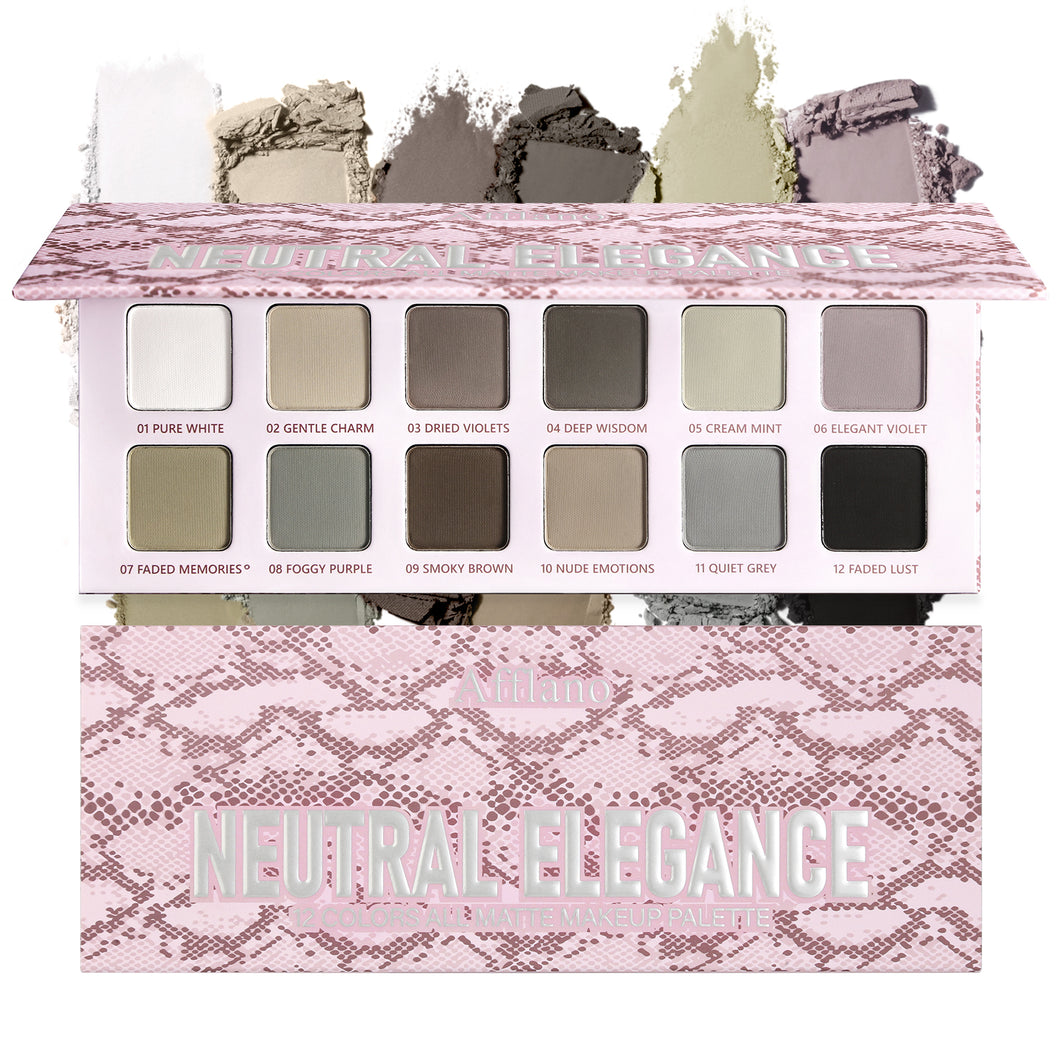 All Matte Nude Neutral Eyeshadow Palette 12 Colors
