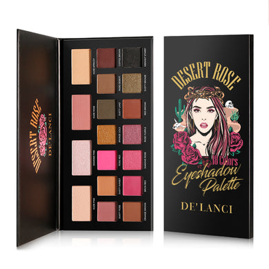 DE'LANCI 18 Colors Desert Rose Eyeshadow Palette-DE'LANCI