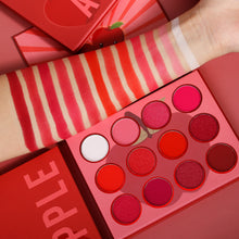 Load image into Gallery viewer, DE&#39;LANCI 12 Red Apple Eye Shadow Palette
