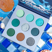Load image into Gallery viewer, DE’LANCI 9 Colors Dolphin Teal Eyeshadow Palette
