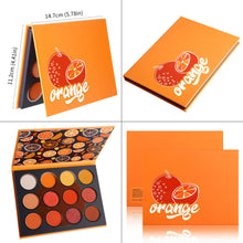 Load image into Gallery viewer, DE&#39;LANCI 12 Colors Sweet Orange Eyeshadow Palette
