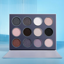 Load image into Gallery viewer, DE&#39;LANCI 12 Colors Silver Smokey Eyeshadow Palette
