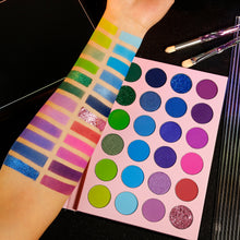 Load image into Gallery viewer, DE&#39;LANCI Glaze Sandrlarm NEW PURPLE BLUE EYESHADOW PALETTE-24 COLOR
