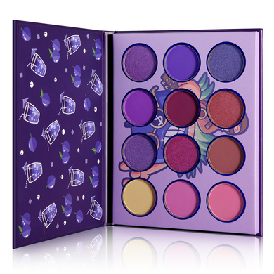DE'LANCI Hawaii Blueberry Purple Eyeshadow Palette-DE'LANCI