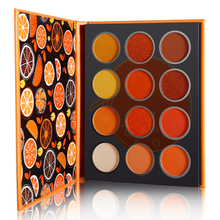Load image into Gallery viewer, DE&#39;LANCI 12 Colors Sweet Orange Eyeshadow Palette
