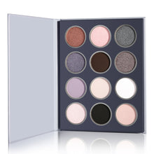 Load image into Gallery viewer, DE&#39;LANCI 12 Colors Silver Smokey Eyeshadow Palette
